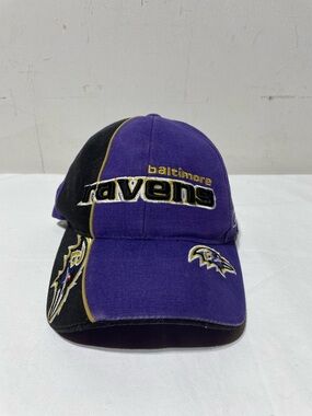Vintage Baltimore Ravens Strap Back Hat Reebok NFL Pro Cap